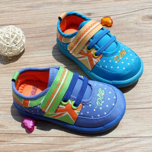 Chaussures de tennis enfants en toile pour printemps - semelle caoutchouc Ref 1030501
