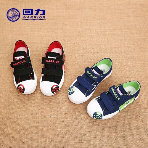 Chaussures de tennis enfants en toile WARRIOR pour printemps - semelle caoutchouc Wear Ref 1030686
