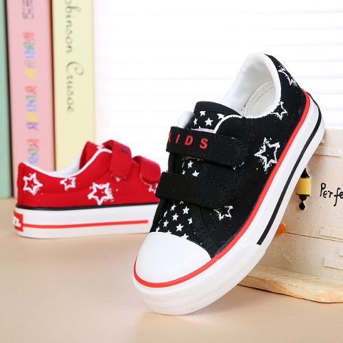 Chaussures de tennis enfants en toile WARRIOR pour printemps - semelle caoutchouc Ref 1030976