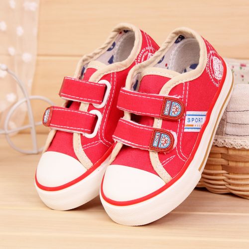 Chaussures de tennis enfants en toile WARRIOR pour printemps - semelle caoutchouc Ref 1030988