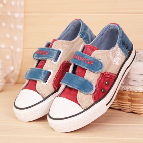 Chaussures de tennis enfants en toile WARRIOR pour été - semelle caoutchouc Ref 1031065