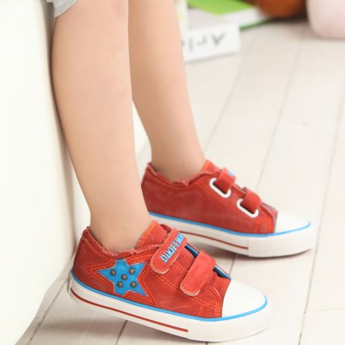 Chaussures de tennis enfants en toile avec perles pour été - semelle caoutchouc Ref 1031318