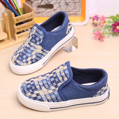 Chaussures de tennis enfants en toile pour printemps - semelle caoutchouc naturel Ref 1032042