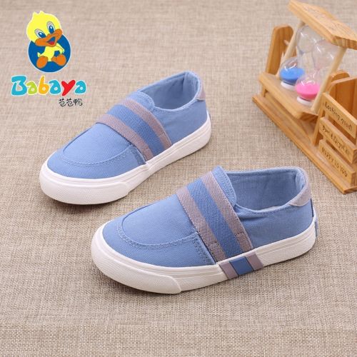 Chaussures de tennis enfants en toile pour printemps - semelle caoutchouc Ref 1032164