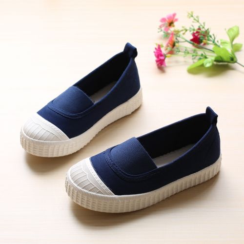 Chaussures de tennis enfants en toile pour printemps - semelle caoutchouc naturel Ref 1032184