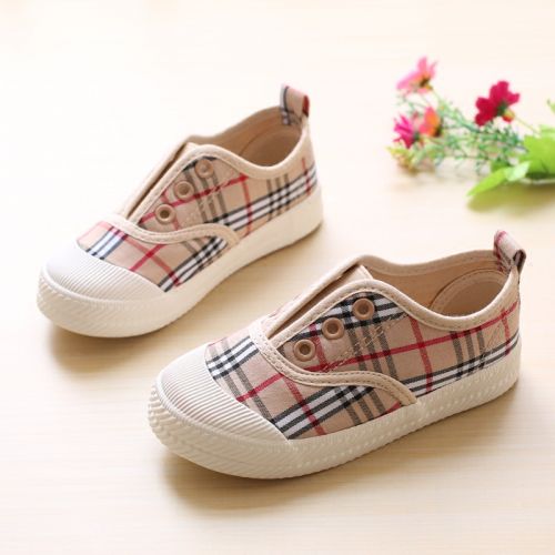 Chaussures de tennis enfants en toile pour printemps - semelle caoutchouc naturel Ref 1032186