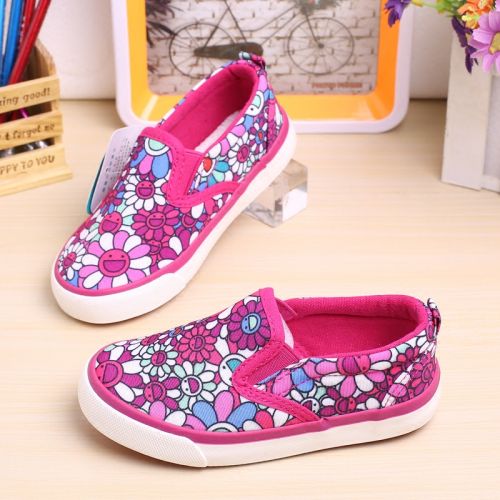 Chaussures de tennis enfants en toile pour printemps - semelle caoutchouc Ref 1032259