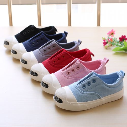 Chaussures de tennis enfants en toile pour printemps - semelle caoutchouc naturel Ref 1032277