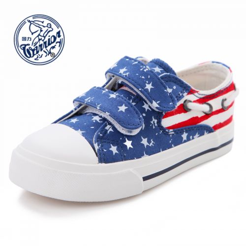 Chaussures de tennis enfants en toile WARRIOR pour printemps - semelle caoutchouc Ref 1032605
