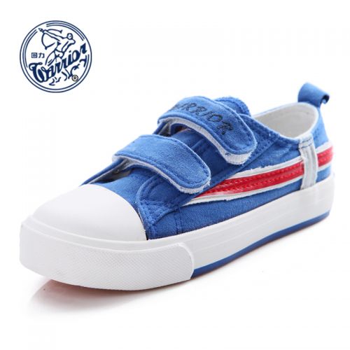 Chaussures de tennis enfants en toile WARRIOR pour printemps - semelle caoutchouc Ref 1032637