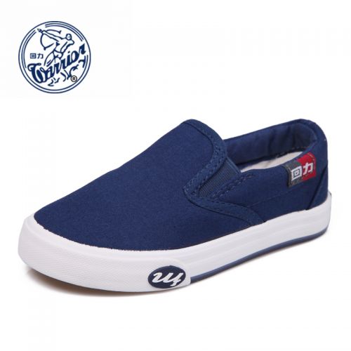 Chaussures de tennis enfants en toile WARRIOR pour printemps - semelle caoutchouc Ref 1032765