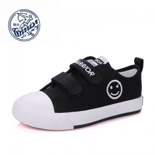 Chaussures de tennis enfants en toile WARRIOR pour printemps - semelle caoutchouc Ref 1032781