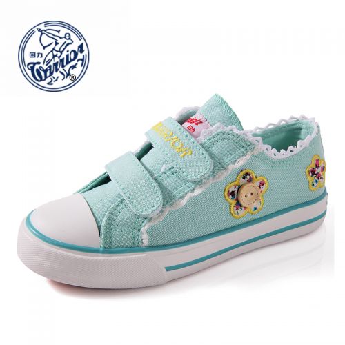 Chaussures de tennis enfants en toile WARRIOR pour printemps - semelle caoutchouc Ref 1032814
