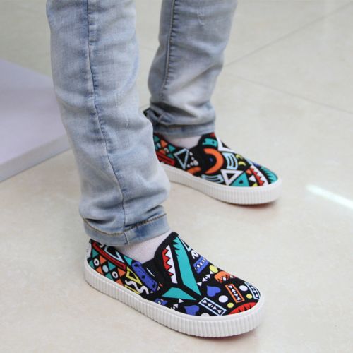 Chaussures de tennis enfants en toile FEIYAO pour printemps - semelle caoutchouc antidérapant Ref 1032841