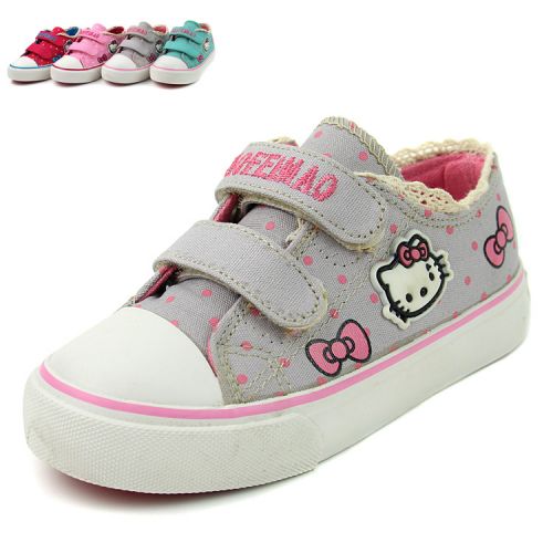 Chaussures de tennis enfants en toile pour printemps - semelle caoutchouc Ref 1033014