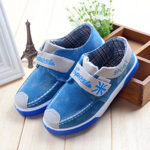 Chaussures de tennis enfants en toile pour printemps - semelle caoutchouc Ref 1033033