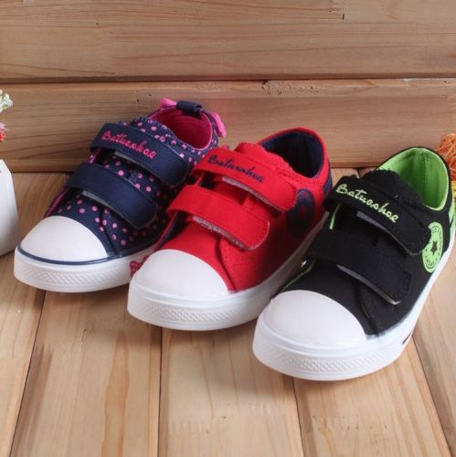 Chaussures de tennis enfants en toile pour printemps - semelle caoutchouc Ref 1033083
