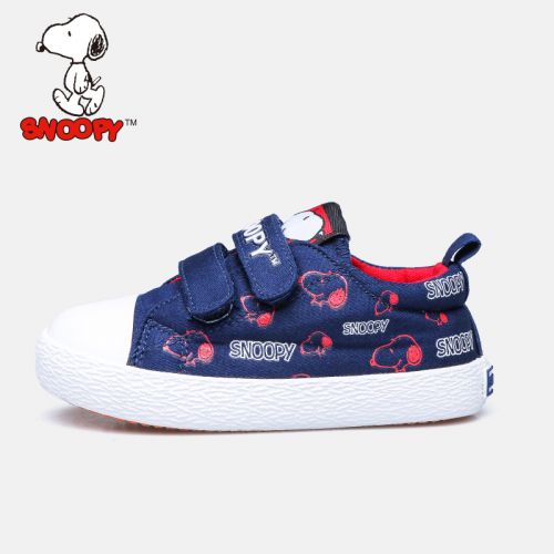 Chaussures de tennis enfants en toile SNOOPY pour printemps - semelle vulcanisation Ref 1033279