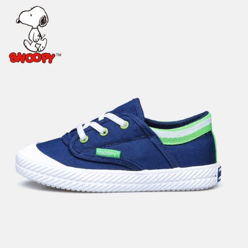 Chaussures de tennis enfants en toile SNOOPY pour printemps - semelle vulcanisation Ref 1033289
