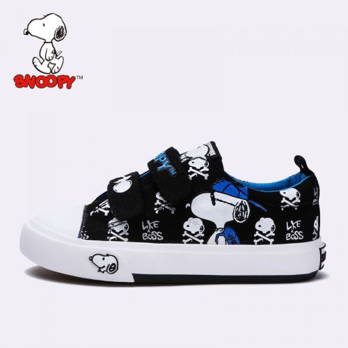 Chaussures de tennis enfants en toile SNOOPY pour printemps - semelle vulcanisation Ref 1033311