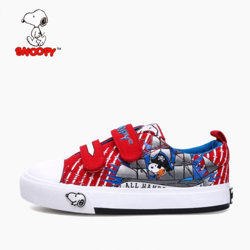 Chaussures de tennis enfants en toile SNOOPY pour printemps - semelle vulcanisation Ref 1033314