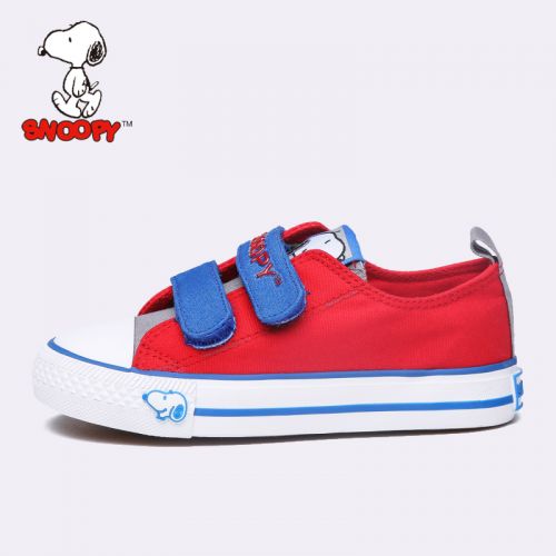 Chaussures de tennis enfants en toile SNOOPY pour printemps - semelle vulcanisation Ref 1033326
