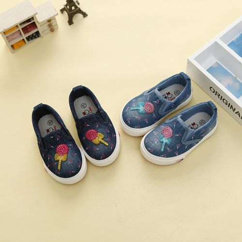 Chaussures de tennis enfants en toile SAMISOBO pour Toute saison - semelle plastique Ref 1033346