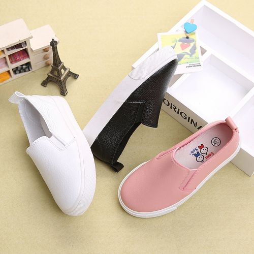 Chaussures de tennis enfants en similicuir SAMISOBO pour printemps - semelle caoutchouc naturel Ref 1033373