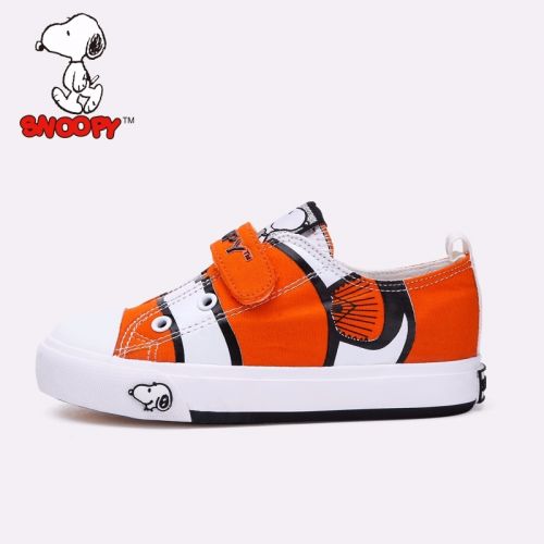 Chaussures de tennis enfants en toile SNOOPY pour printemps - semelle vulcanisation Ref 1033474