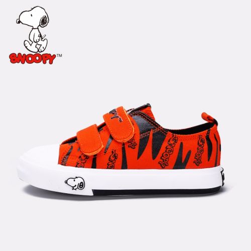 Chaussures de tennis enfants en toile SNOOPY pour printemps - semelle vulcanisation Ref 1033478