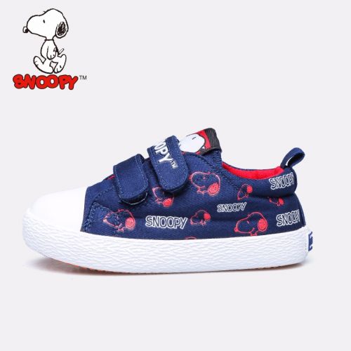 Chaussures de tennis enfants en toile SNOOPY pour printemps - semelle vulcanisation Ref 1033486