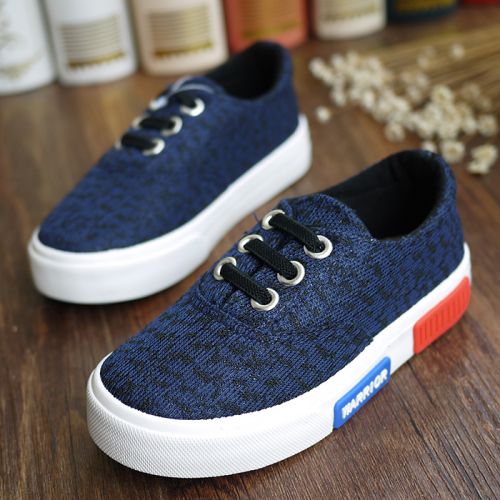 Chaussures de tennis enfants en toile WARRIOR pour printemps - semelle caoutchouc Ref 1033566