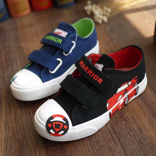 Chaussures de tennis enfants en toile WARRIOR pour printemps - semelle caoutchouc Ref 1033594