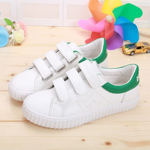 Chaussures de tennis enfants en similicuir SPONGEBOB SQUAREPANTS pour printemps - semelle caoutchouc Ref 103