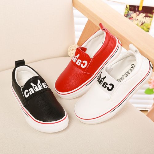 Chaussures de tennis enfants en similicuir SPONGEBOB SQUAREPANTS pour printemps - semelle caoutchouc Ref 103