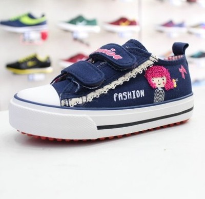 Chaussures de tennis enfants en toile WARRIOR pour printemps - semelle caoutchouc Ref 1034007