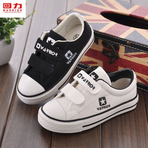 Chaussures de tennis enfants en toile WARRIOR pour printemps - semelle caoutchouc Ref 1034031