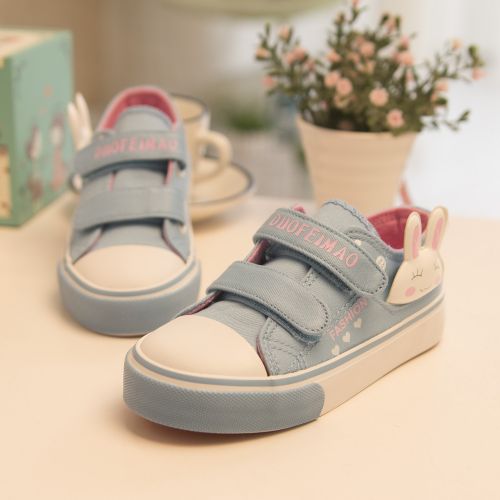 Chaussures de tennis enfants en toile pour printemps - semelle caoutchouc Ref 1034110