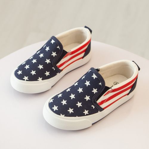 Chaussures de tennis enfants en toile pour printemps - semelle caoutchouc Ref 1034192