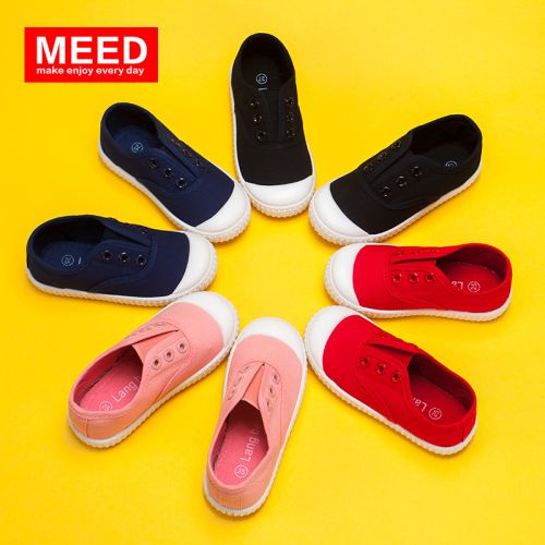 Chaussures de tennis enfants en toile MEED pour printemps - semelle plastique Ref 1034342