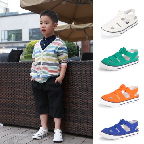 Chaussures de tennis enfants en toile OPOEE pour été - semelle caoutchouc naturel Ref 1034506