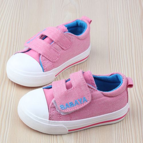 Chaussures de tennis enfants en toile pour printemps - semelle caoutchouc Ref 1034557