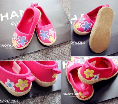 Chaussures de tennis enfants brodé pour printemps - Ref 1034713