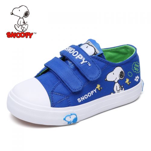 Chaussures de tennis enfants en toile SNOOPY pour printemps - semelle vulcanisation Ref 1034770