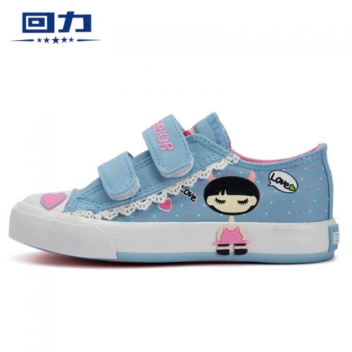 Chaussures de tennis enfants en toile WARRIOR pour printemps - semelle caoutchouc Ref 1034808