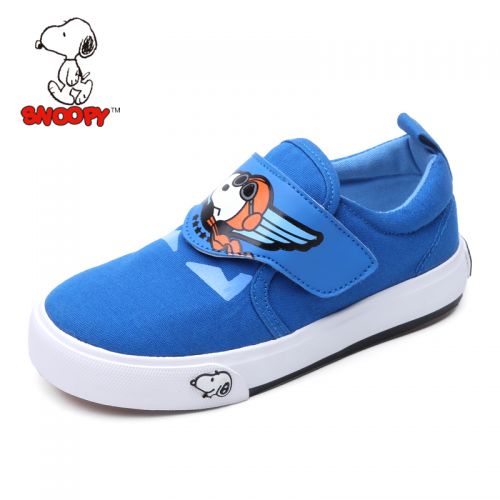 Chaussures de tennis enfants en toile SNOOPY pour printemps - semelle vulcanisation Ref 1035132