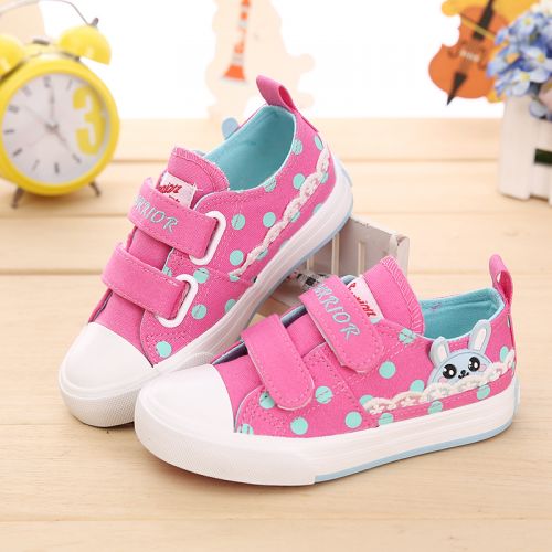 Chaussures de tennis enfants en toile WARRIOR pour printemps - semelle caoutchouc Ref 1035313