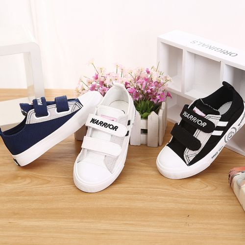 Chaussures de tennis enfants en toile WARRIOR pour printemps - semelle caoutchouc Wear Ref 1035407