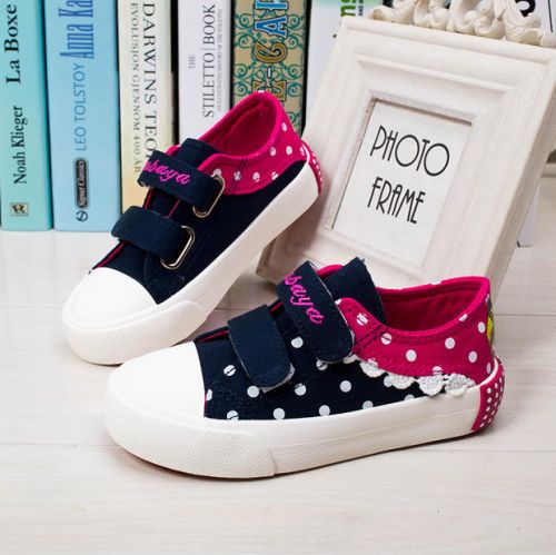 Chaussures de tennis enfants en toile pour printemps - semelle fond composite Ref 1035495