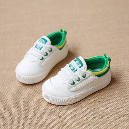 Chaussures de tennis enfants en toile pour Toute saison - semelle caoutchouc Ref 1035514